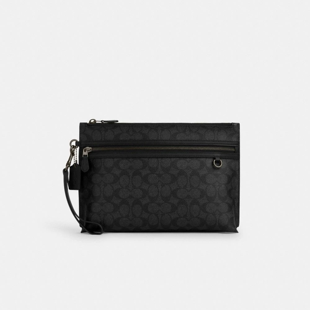 COACH/蔻驰POUCH男士经典印花手拿包 CY985 香港直发