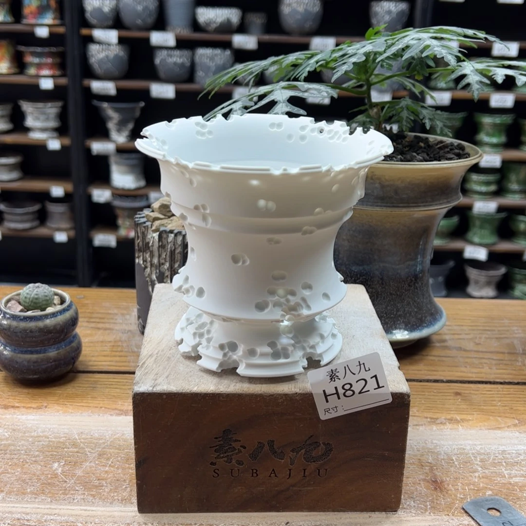 素八九陶瓷内口15高12.5