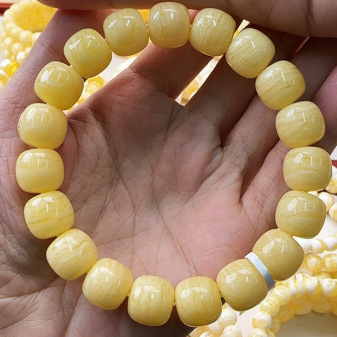 琥珀未镶嵌手链蜜蜡手串