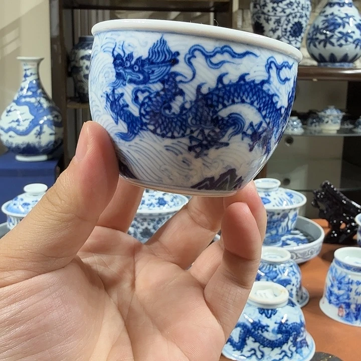 摆件宇泽堂双龙缸杯