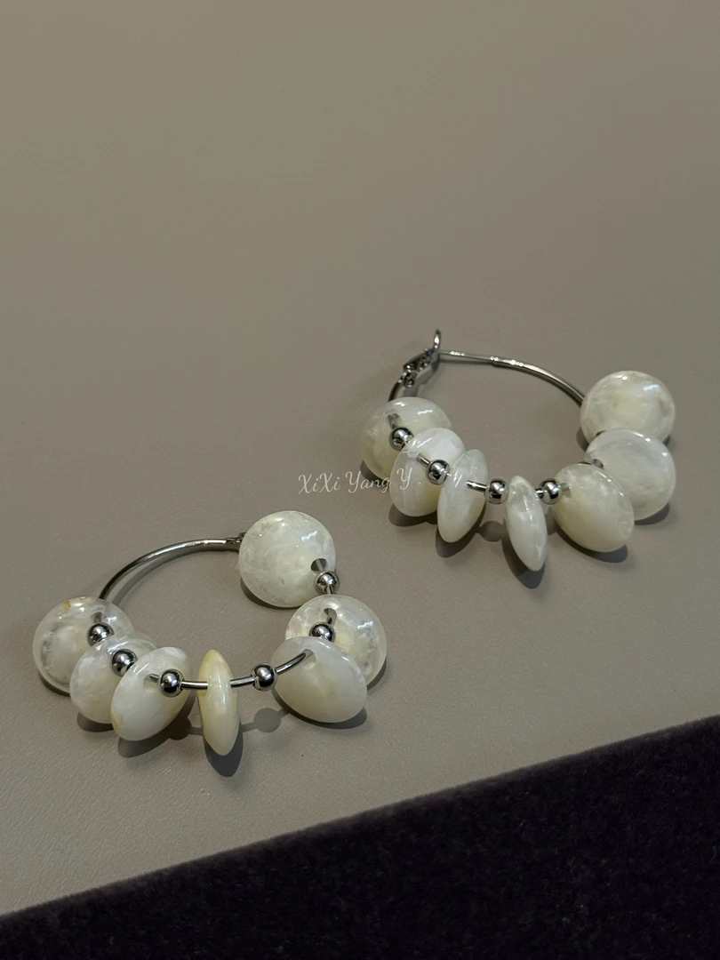 铜合金亚克力耳饰 XiXi Yang Y .“复古港风”小众买手店设计师耳环