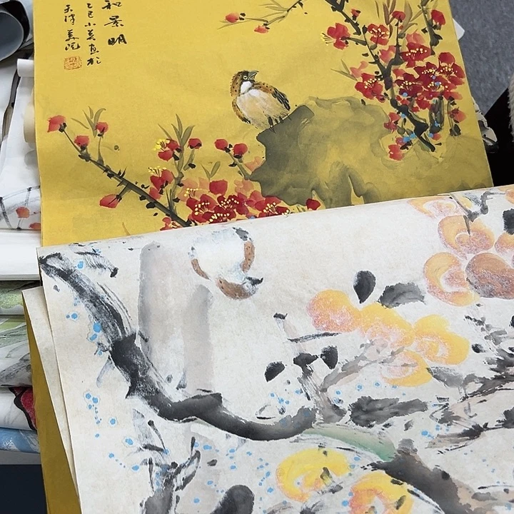 国画纯手绘字画教程分享