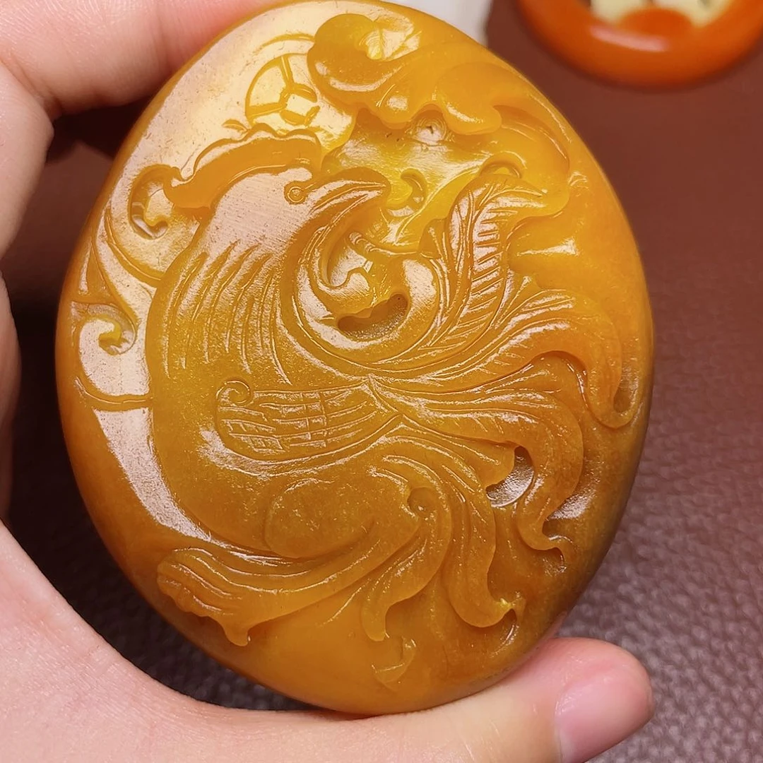 和田玉颈饰未镶嵌心**神