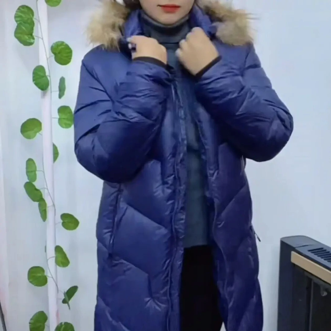 新款中长款棉衣外套。