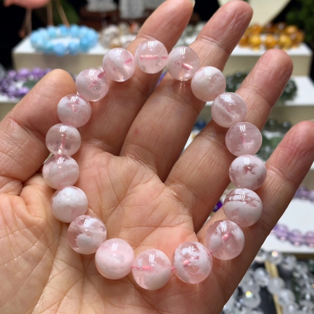 水晶手链未镶嵌乌***朵天然