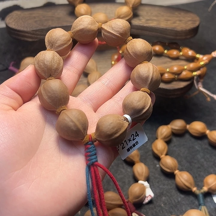 守***望橄榄核手串/手链21.24梅林铁核