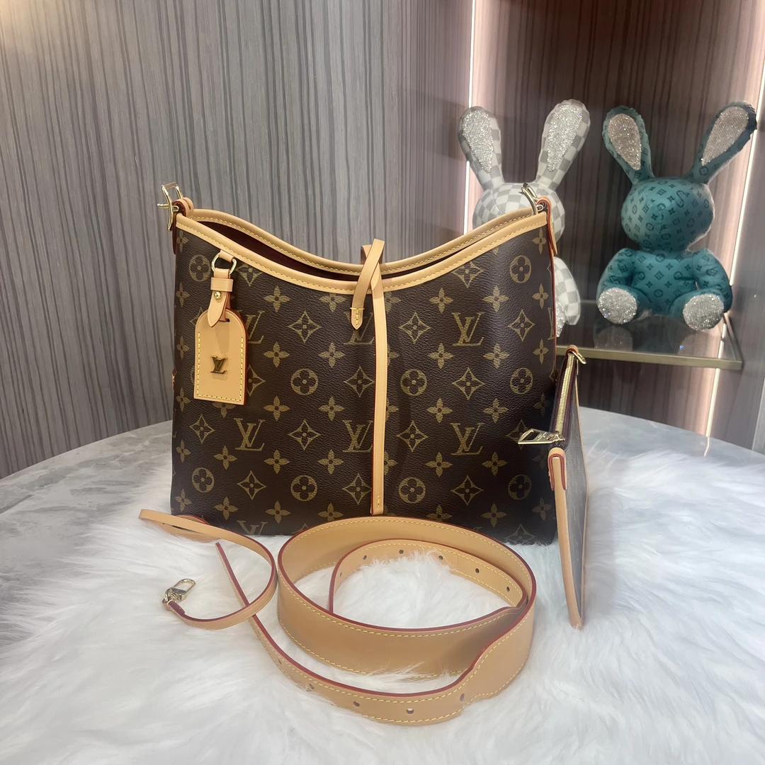 95新 LouisVuitton/路易威登 【辛河奢品】lv 小号carryall 单肩包
