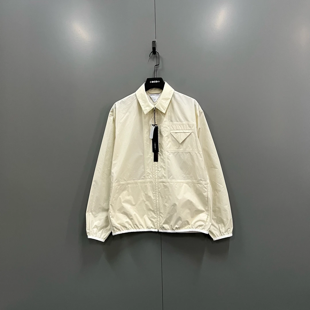 99新 BOTTEGA VENETA/葆蝶家 (ll) 哑光尼龙长袖夹克 46码/020851