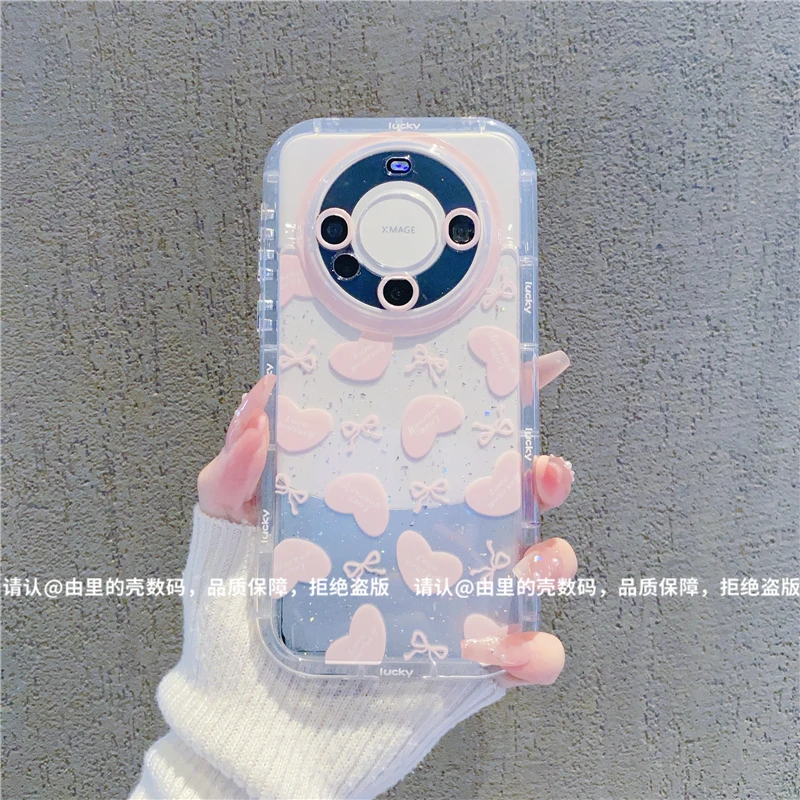 （华为Mate系列）闪粉奶油壳适用华为Mate60/pro/华为Mate50手机壳