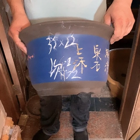 紫砂花盆手工制作