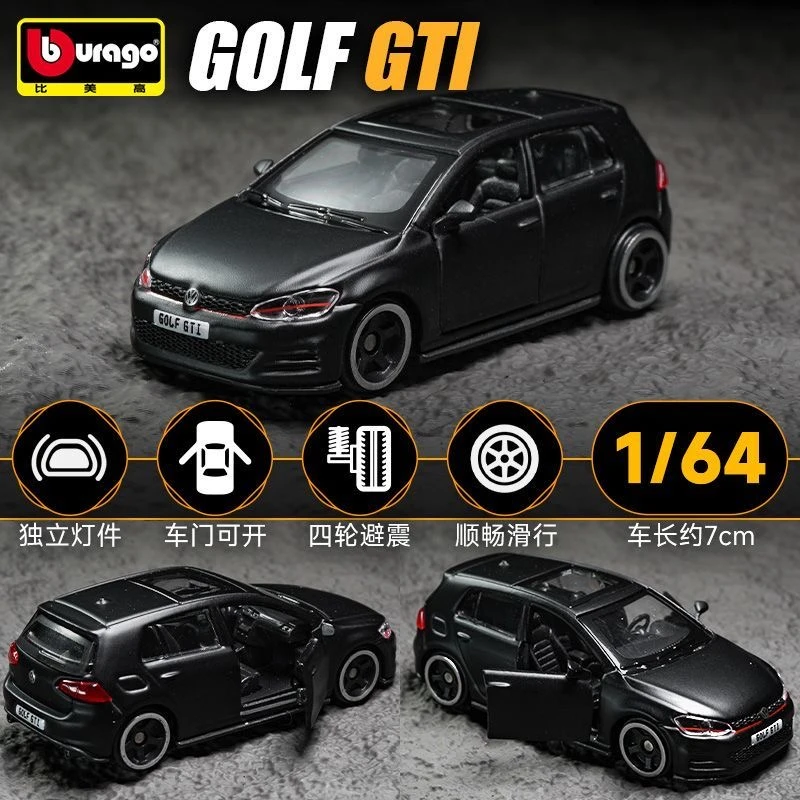 比美高 1:64 大众高尔夫 GTI 小钢炮 合金汽车模型仿真收藏摆件