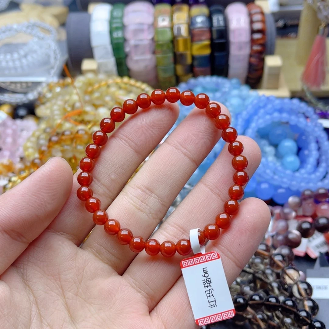 水晶手链银S925镶嵌6mmm