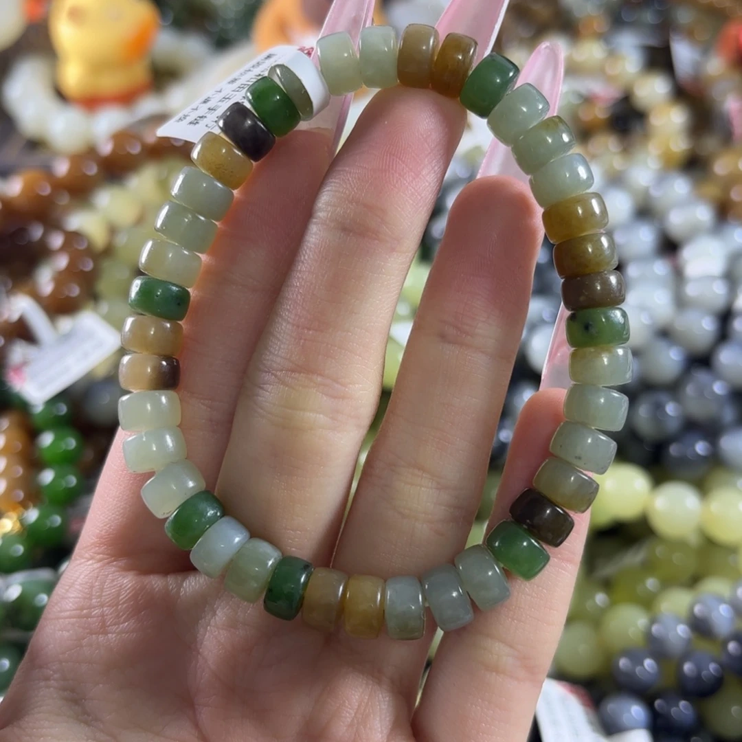 和田玉未镶嵌手链381