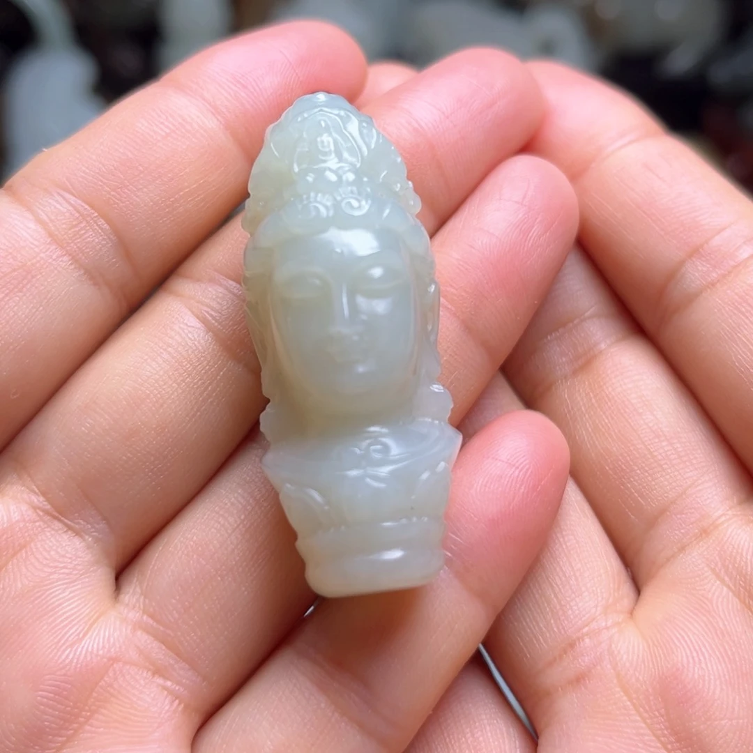 和田玉未镶嵌吊坠(不含链)