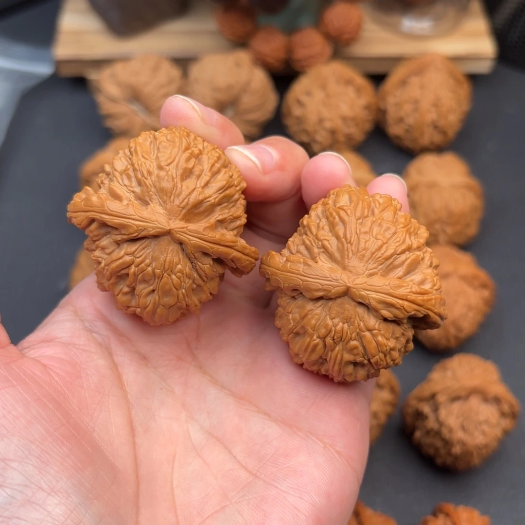 文玩核桃把件白狮子44