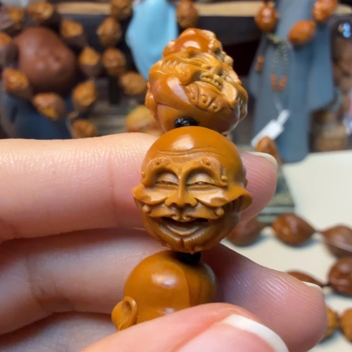 木***人橄榄核手串/手链1.55殷派罗汉