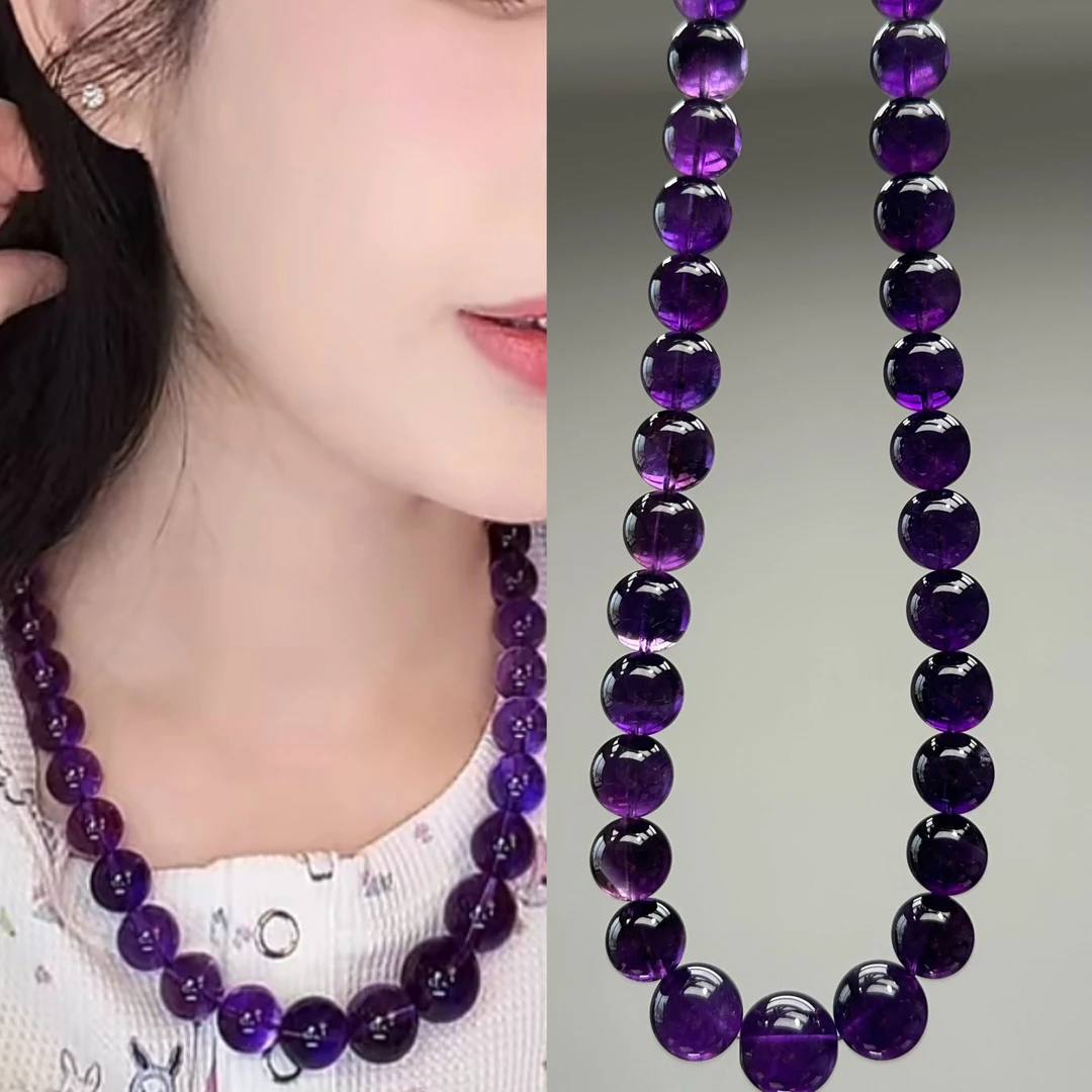 韦雪同款天然水晶项链女紫水晶饰品送闺蜜饰品礼物