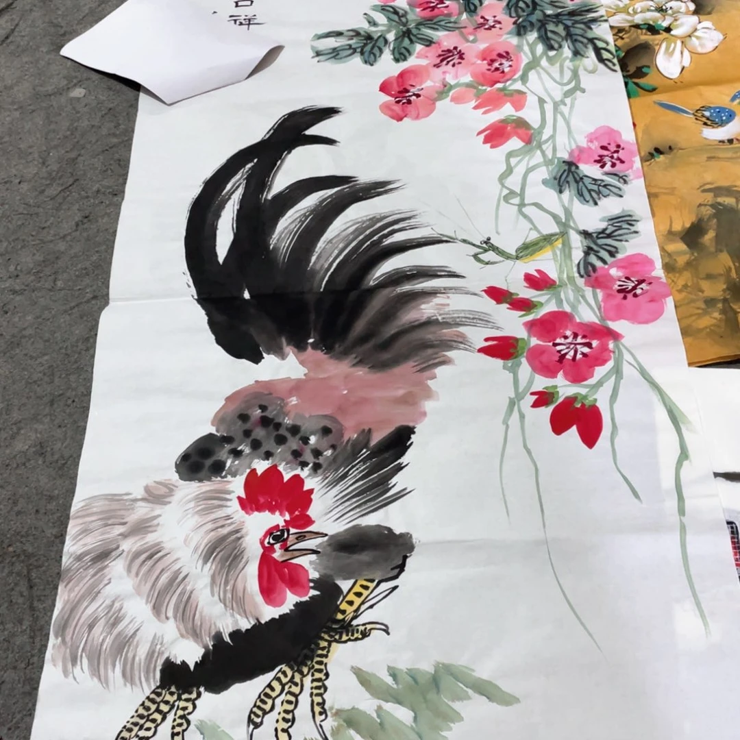 国画国画作品画心一张