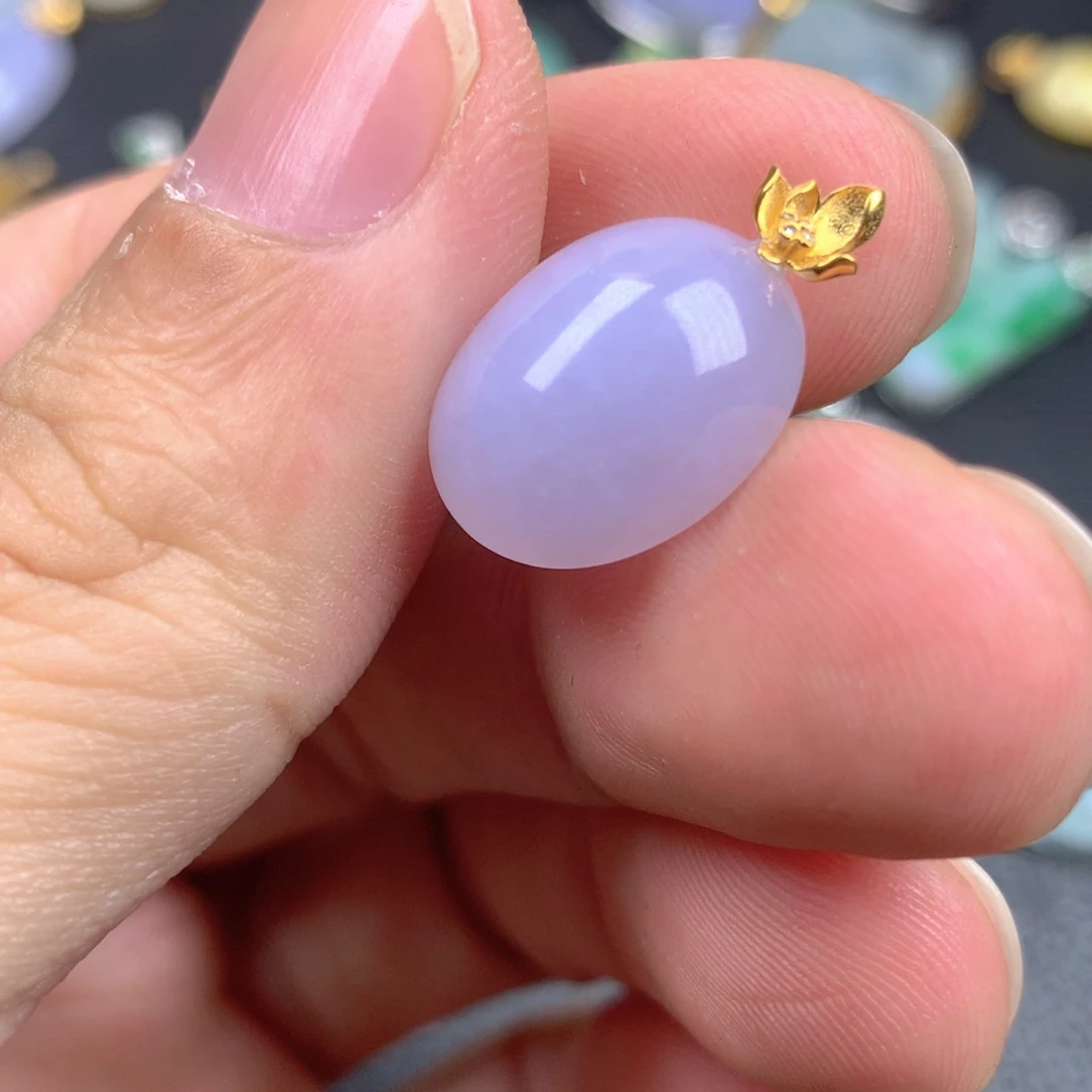 【闪购商品】翡翠18K金镶嵌颈饰翡翠