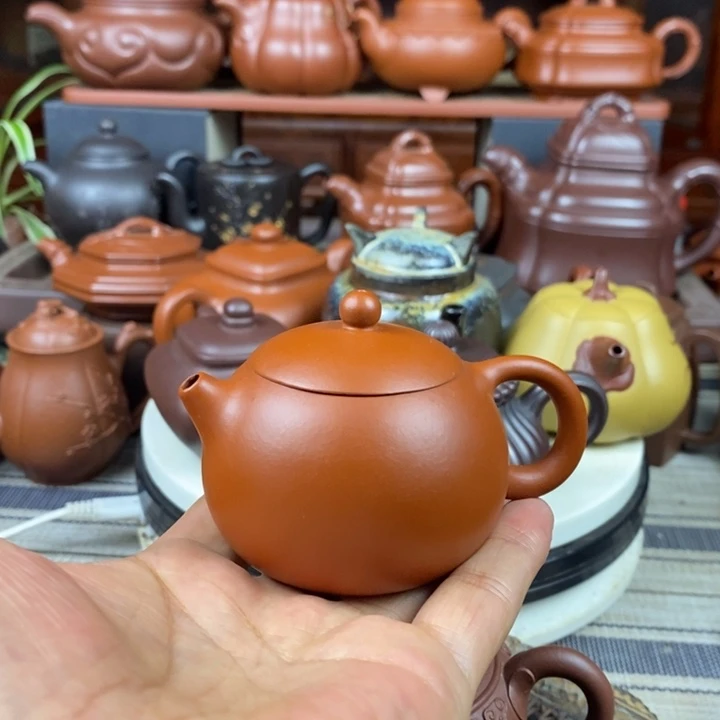 茶壶紫砂西施100-220cc原矿赵庄朱泥特价