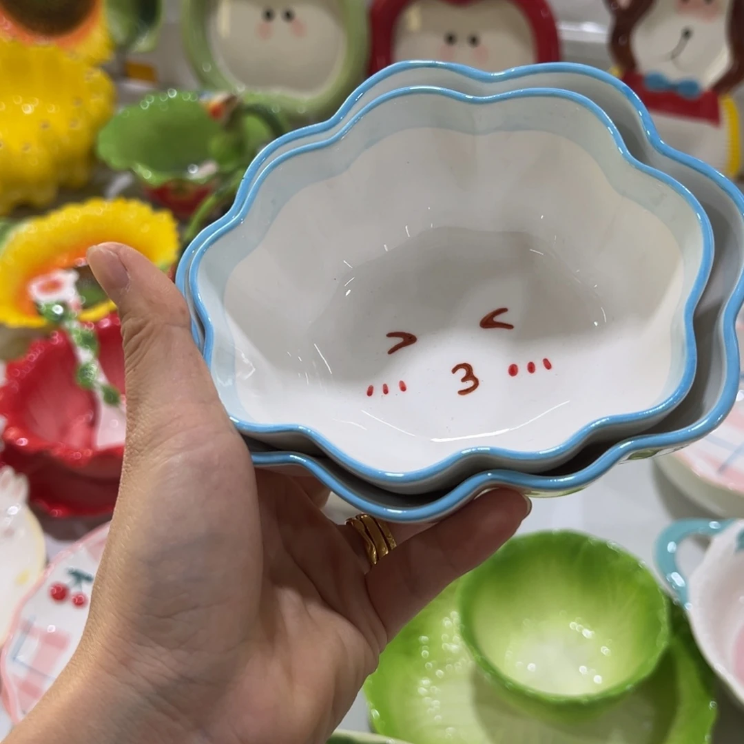 陶摆件高温陶瓷釉下彩正品！