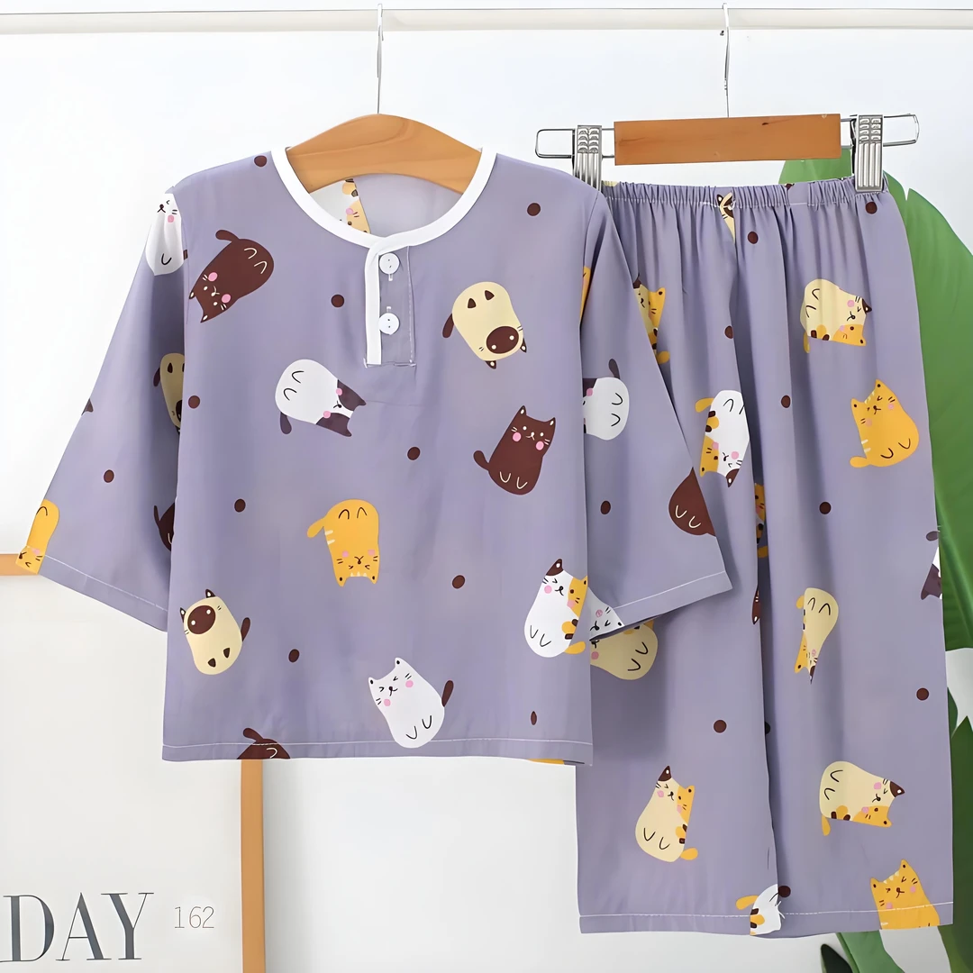 D300精品断码儿童薄款家居服