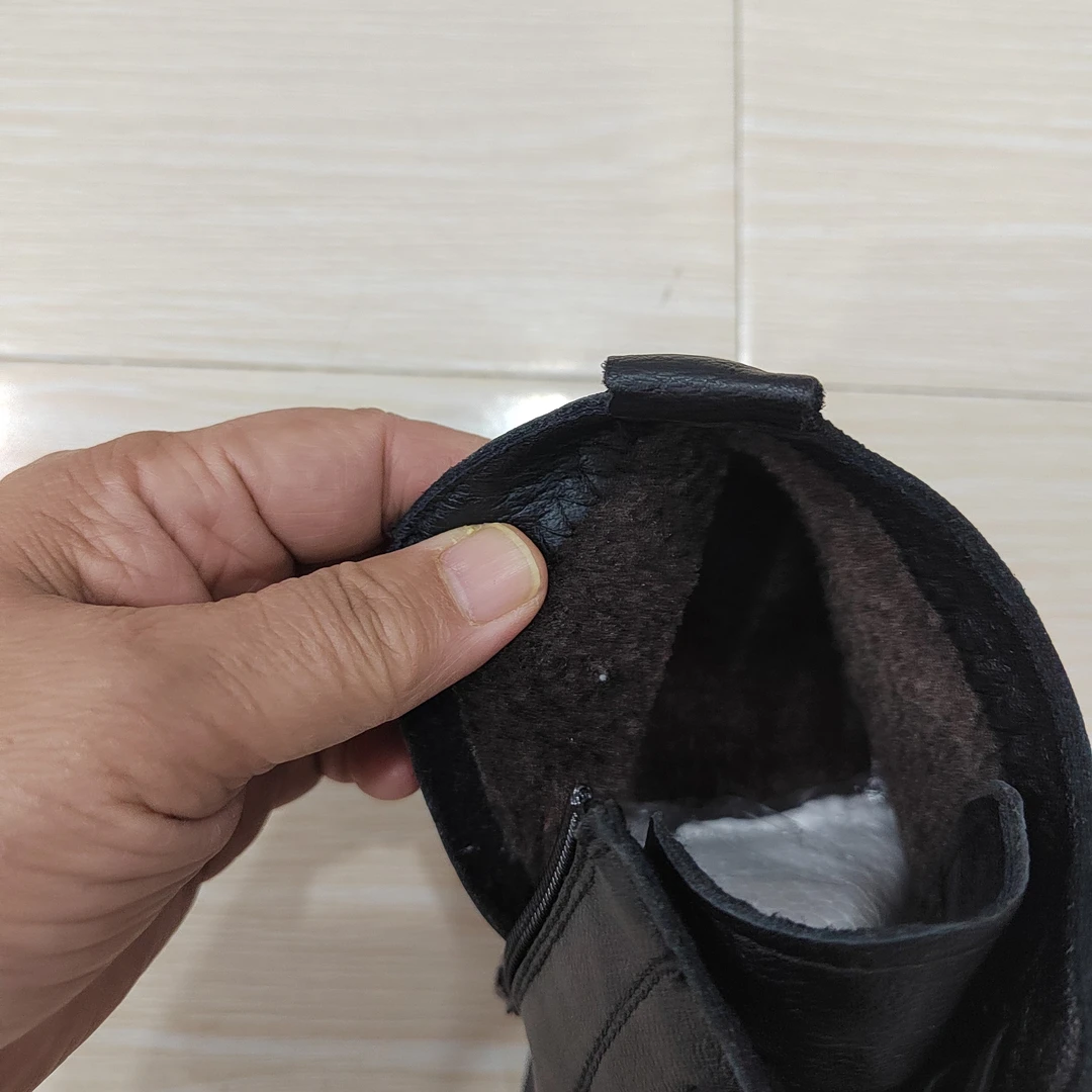 （潘姐推荐）牛皮大棉妈妈鞋