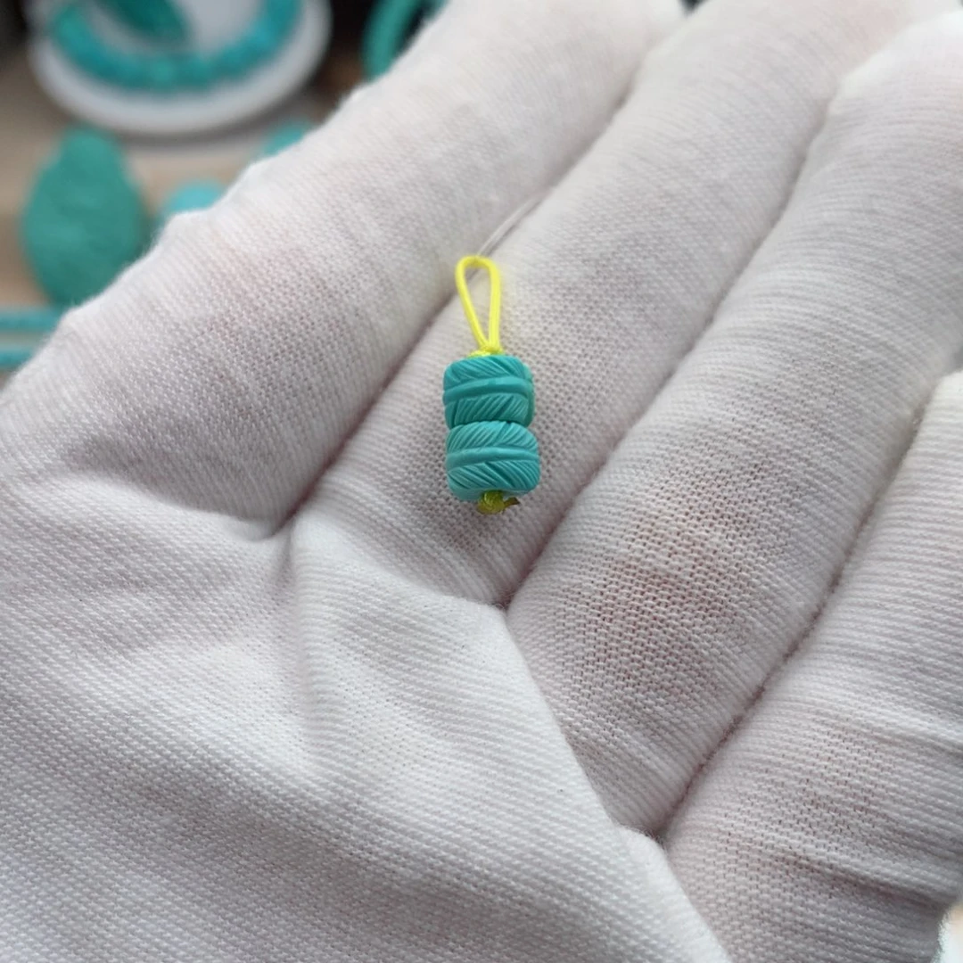 未镶嵌绿松石珠宝奇石6.5mm
