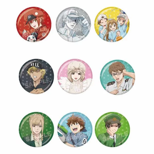 工作细胞金属吧唧徽章