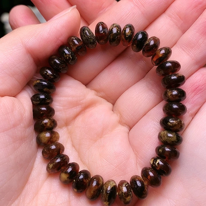 琥珀未镶嵌裸石抚顺琥珀8-43