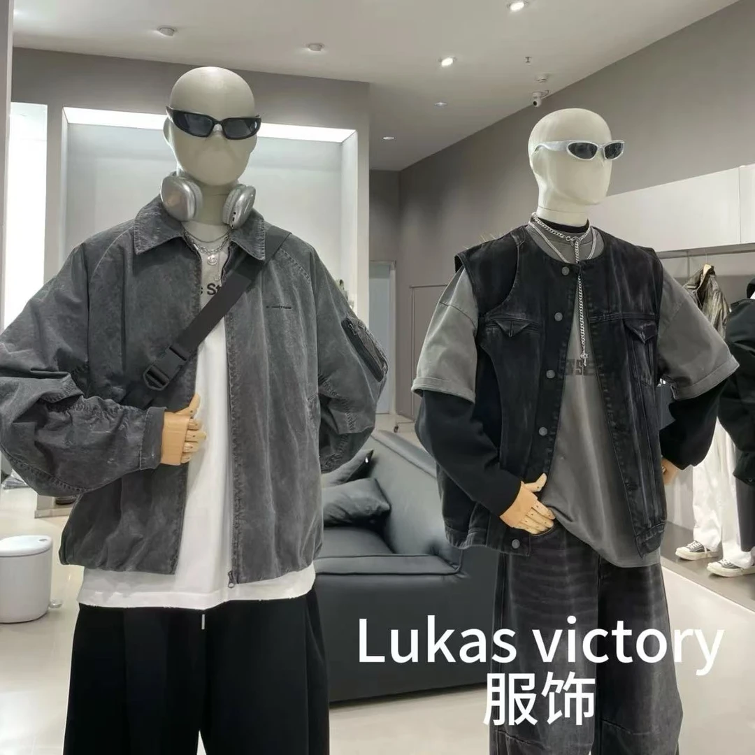 Q-款号906-春夏新款防晒衣手袖织带拼接提花外套时尚百搭男女同款