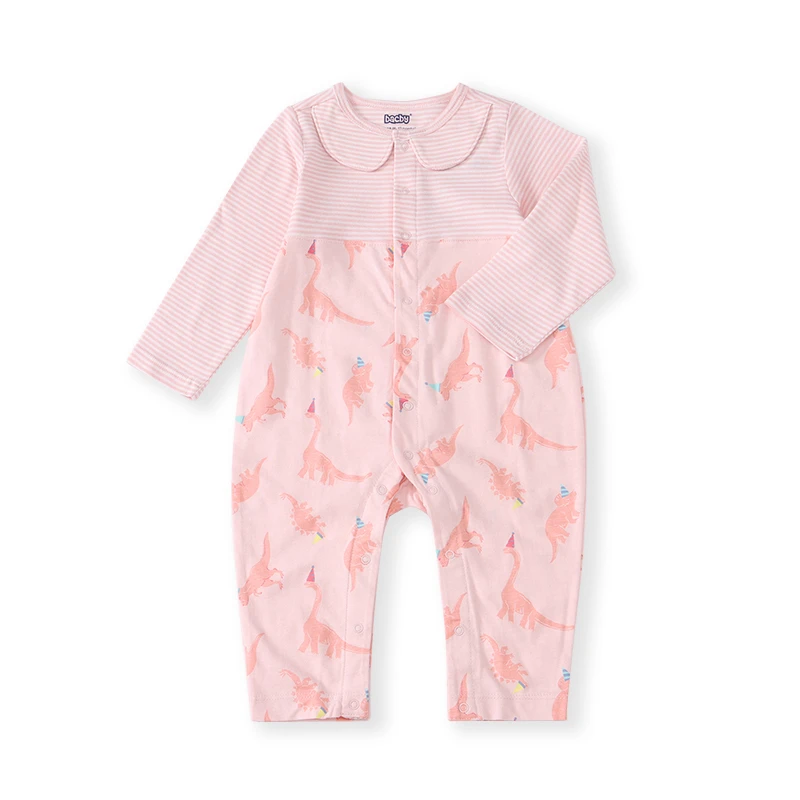 女宝全开长袖连体服婴儿衣服20G114