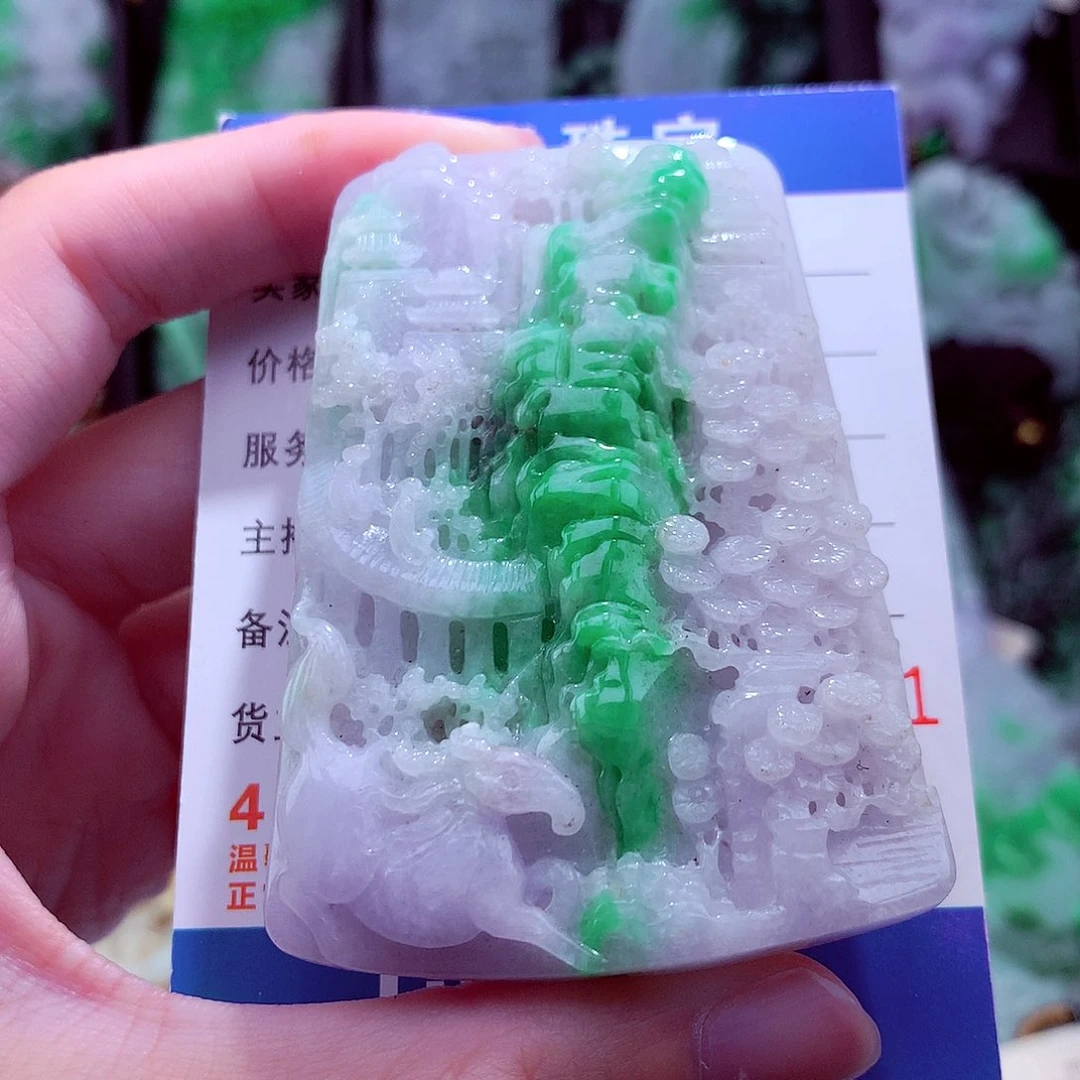 翡翠未镶嵌颈饰天然