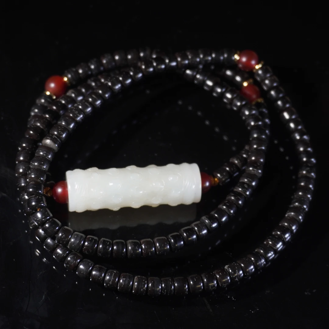 清代和田玉勒子/HY034956/金玉良缘/槐荫山房