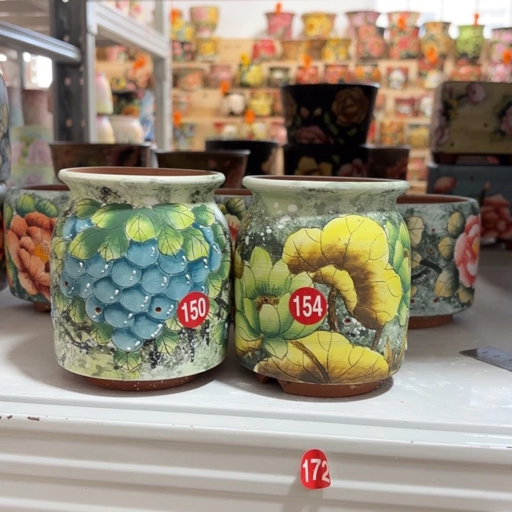 景德镇手绘花盆陶瓷8/11