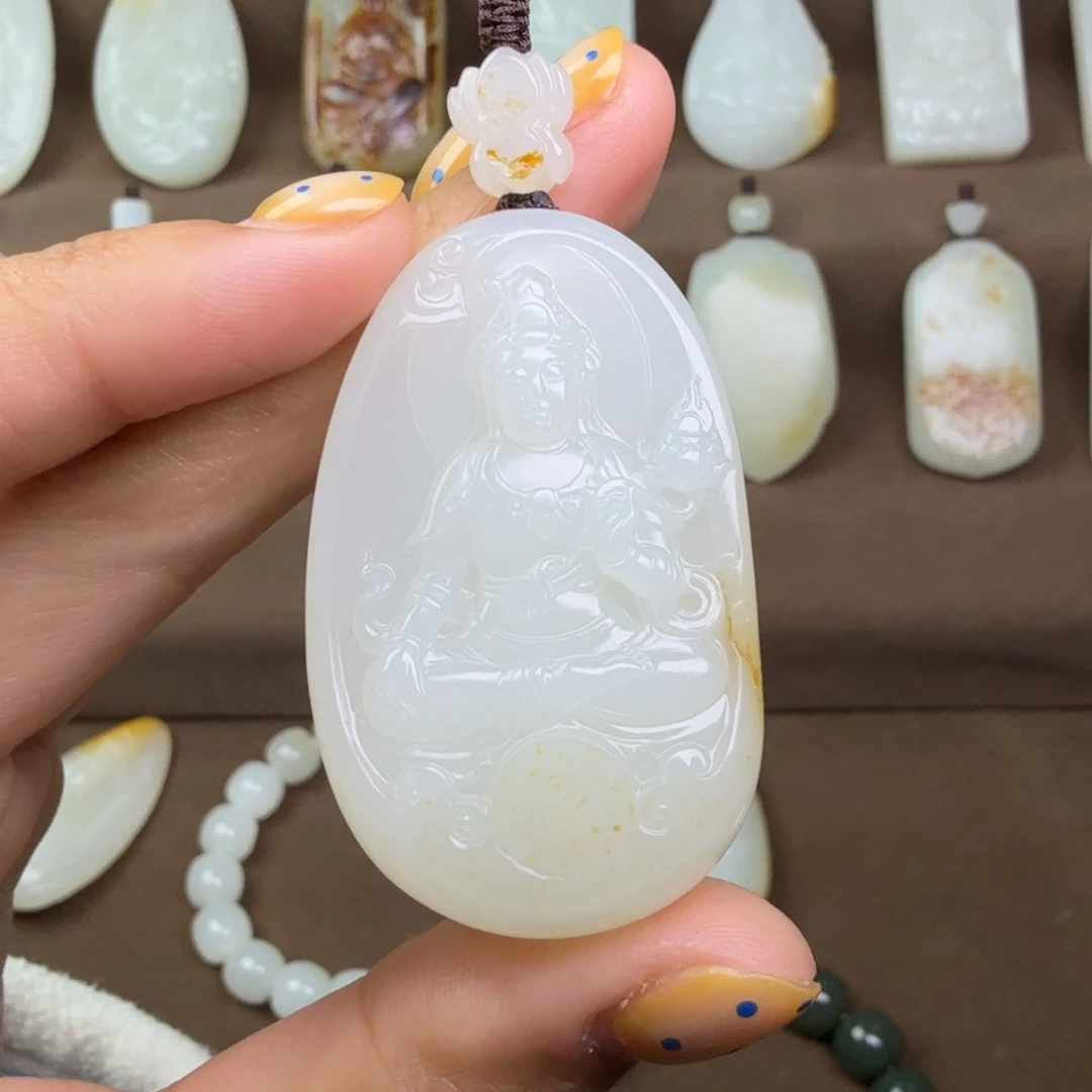 强***哥和田玉未镶嵌颈饰