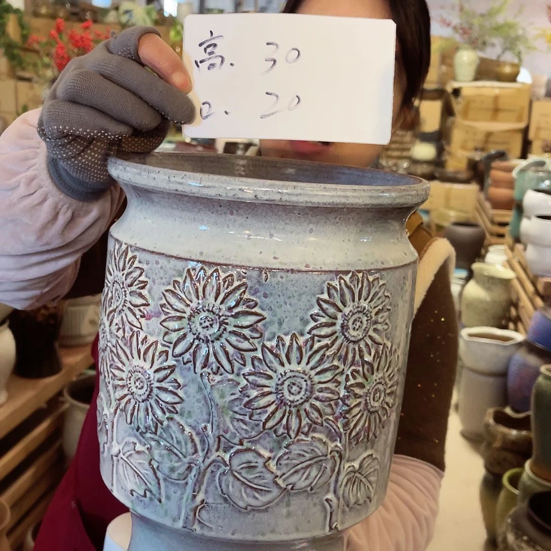 紫砂花盆高度30口径20