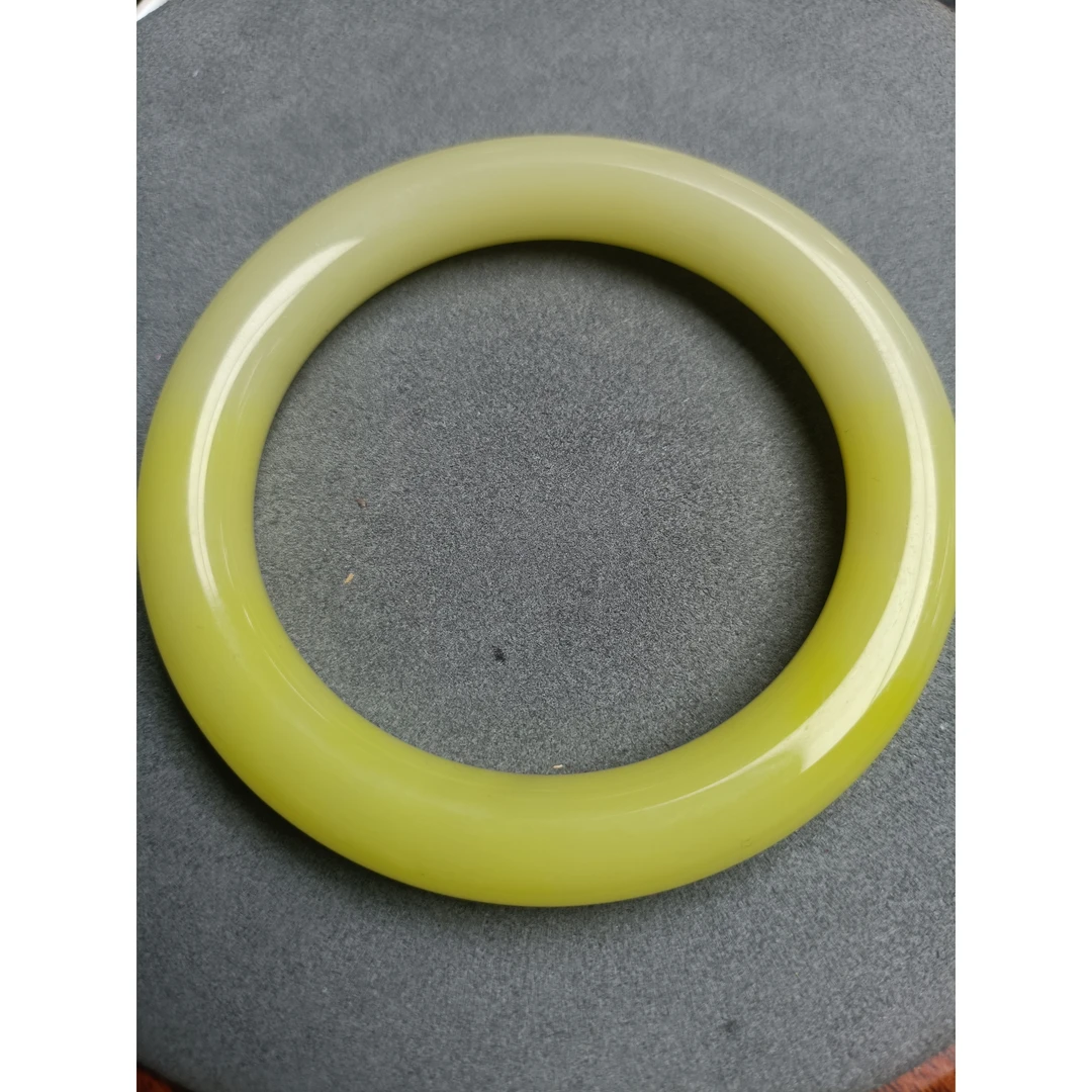 1496号精品黄色双色圆条手镯