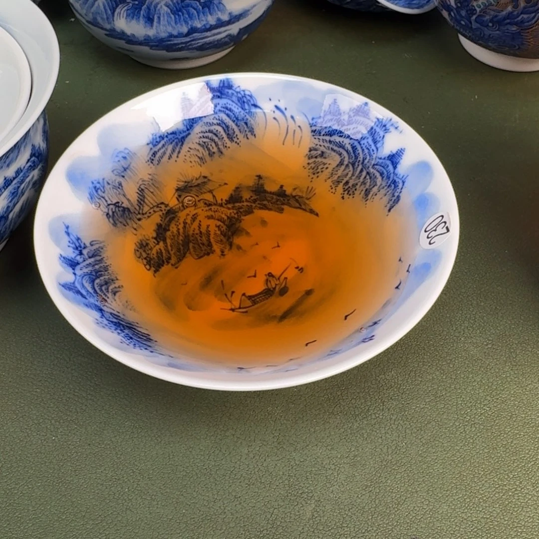 瓷景德镇纯手绘茶具圆圆230