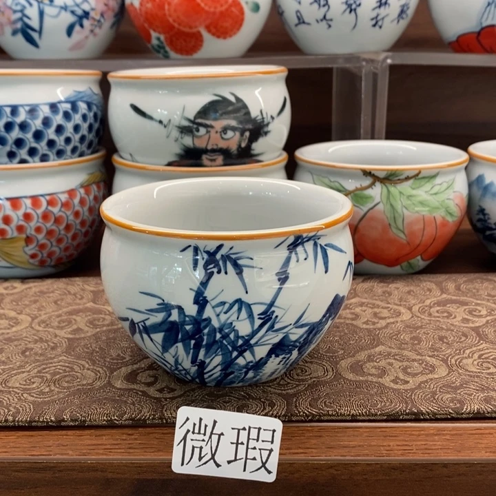 釉下老陶泥手工绘制