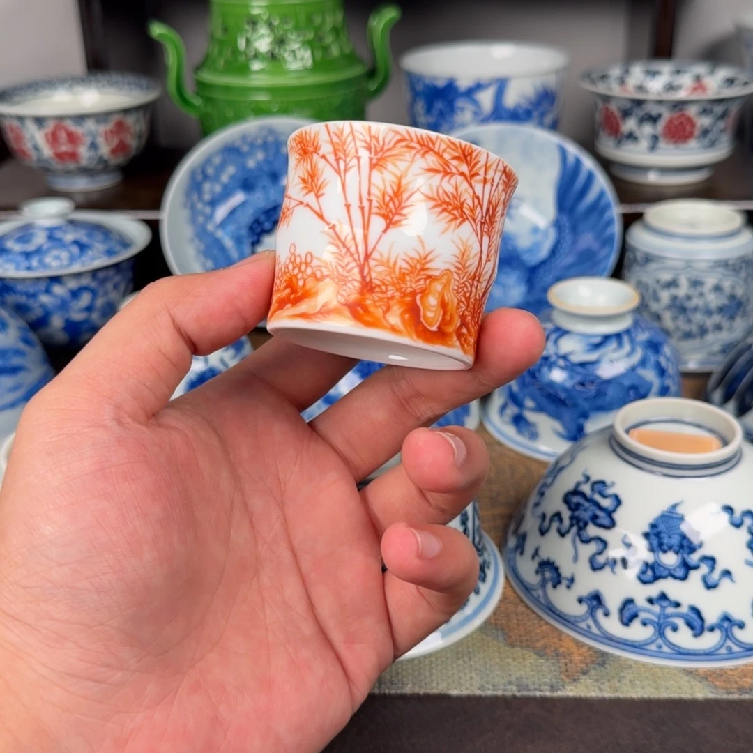 现代手工手绘茶器