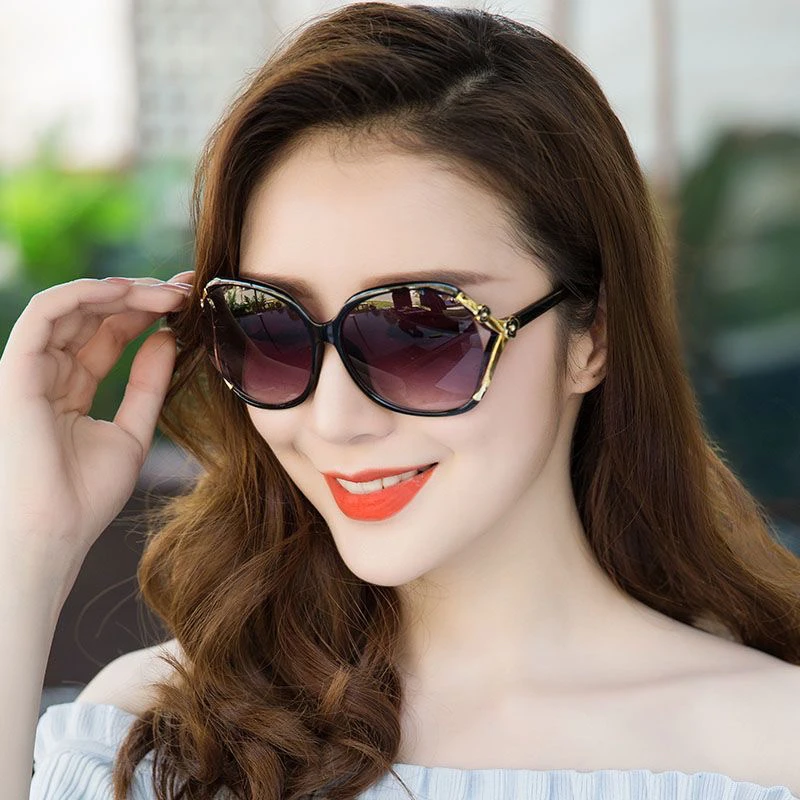 山茶花墨镜女高级网红百搭大框显瘦眼睛时尚出游夏防晒出游太阳镜