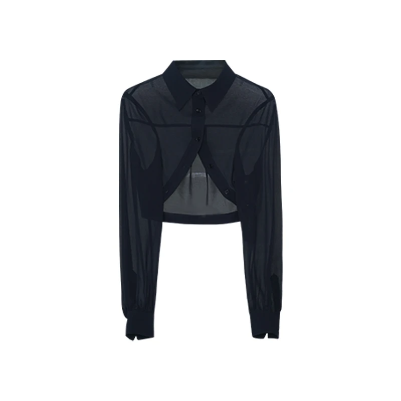 【小余专属】翻领设计感长袖小衫R5B21185