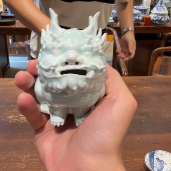 瓷片开播福利貔貅摆件