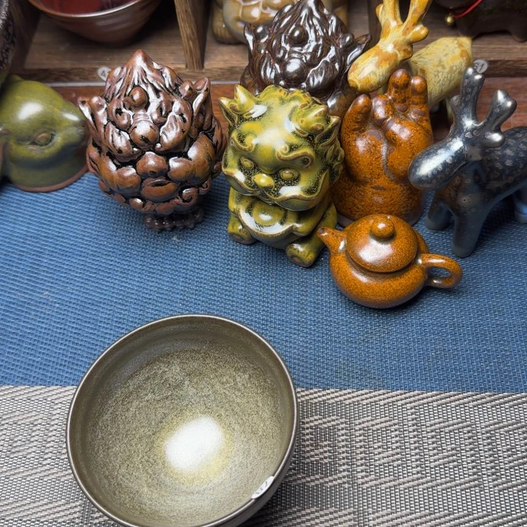 茶盏建盏茶杯茶盏