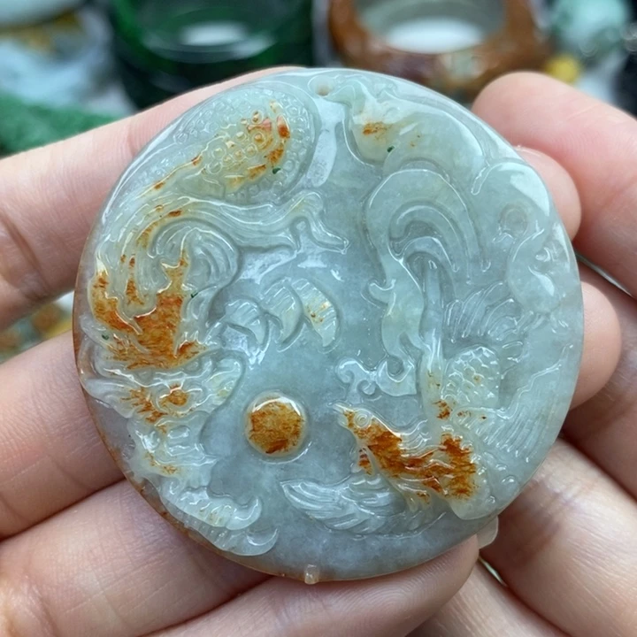 颈饰未镶嵌翡翠吊坠