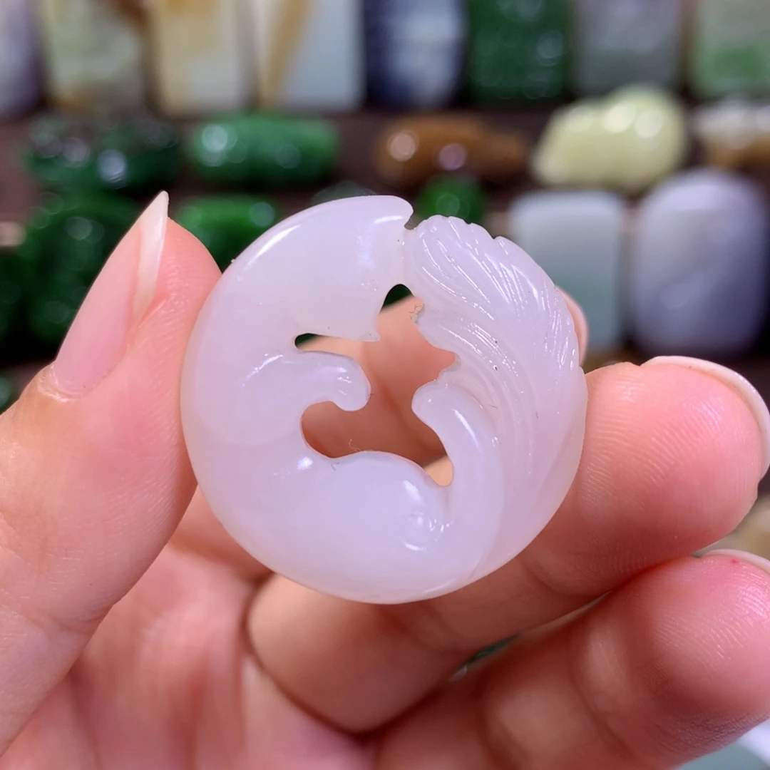 和田玉未镶嵌挂件