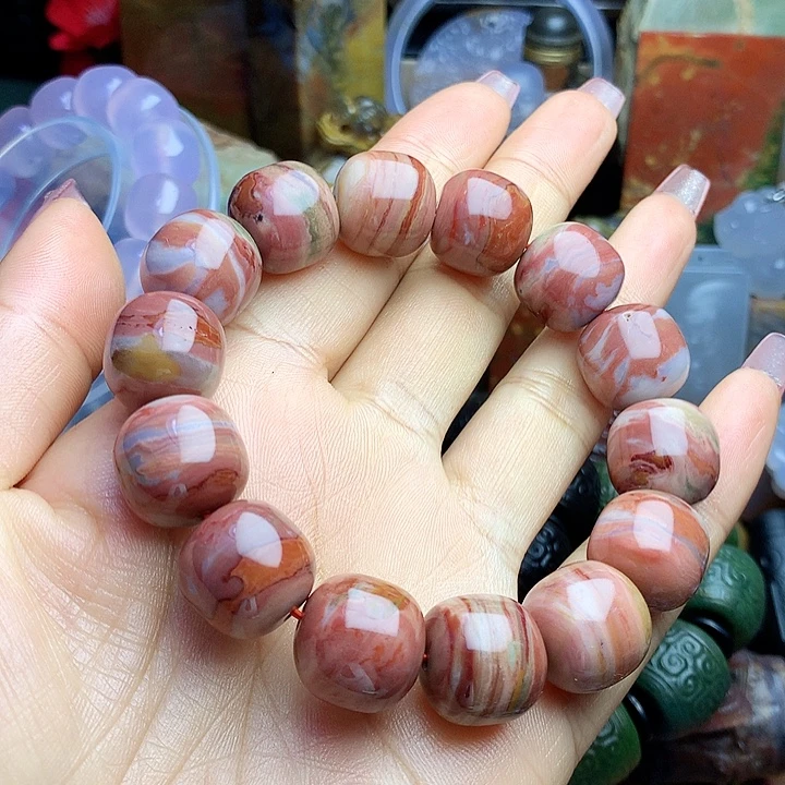 硅化玉未镶嵌手串