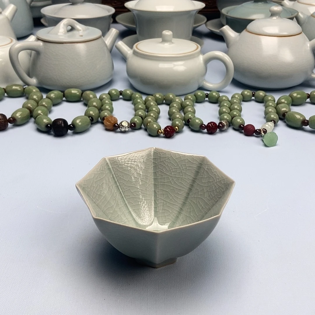 杯天青八方杯原矿原釉原产地