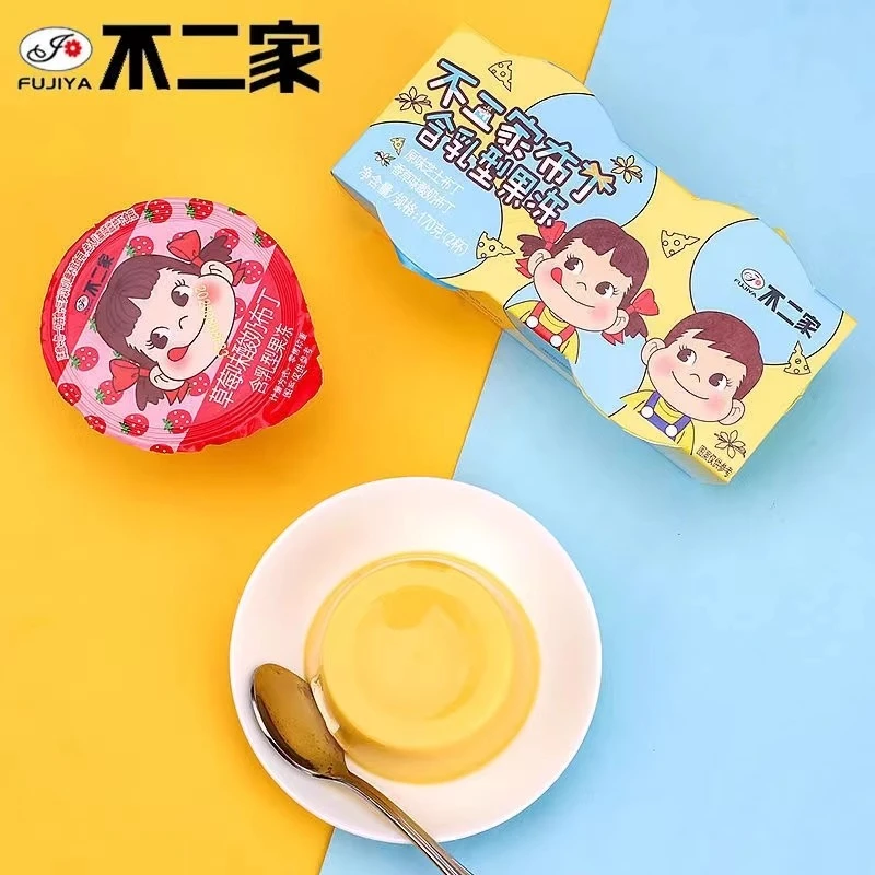 【阿杰自营】直播】7月11到期】不二家布丁果冻两杯装170g